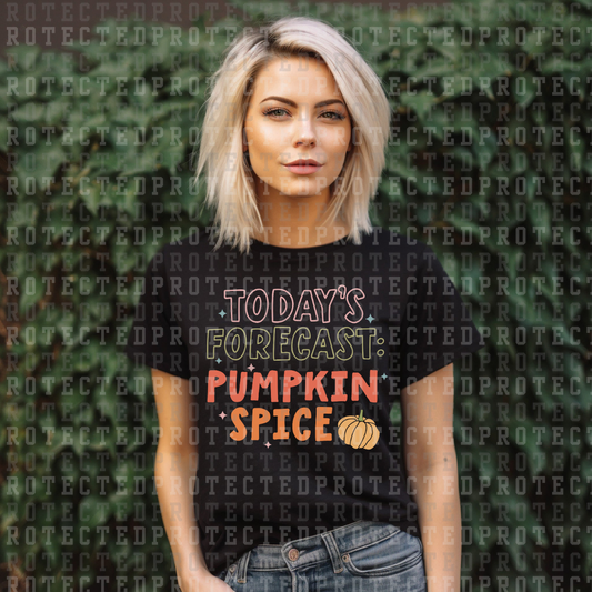 TODAYS FORECAST PUMPKIN SPICE  - DTF TRANSFER