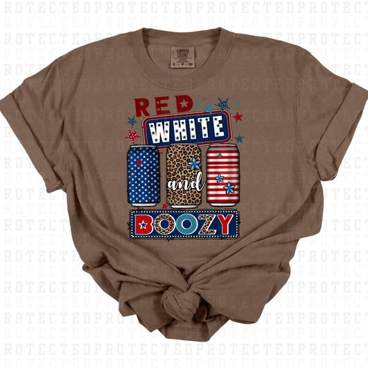 RED WHITE AND BOOZY - DTF TRANSFER