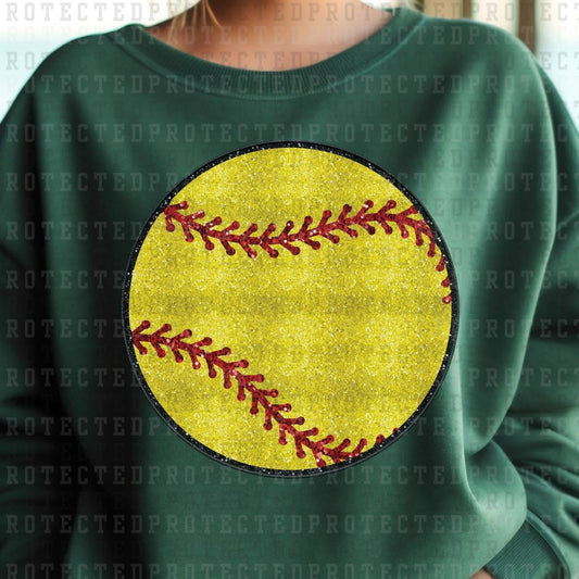 SOFTBALL *FAUX SEQUIN* - DTF TRANSFER