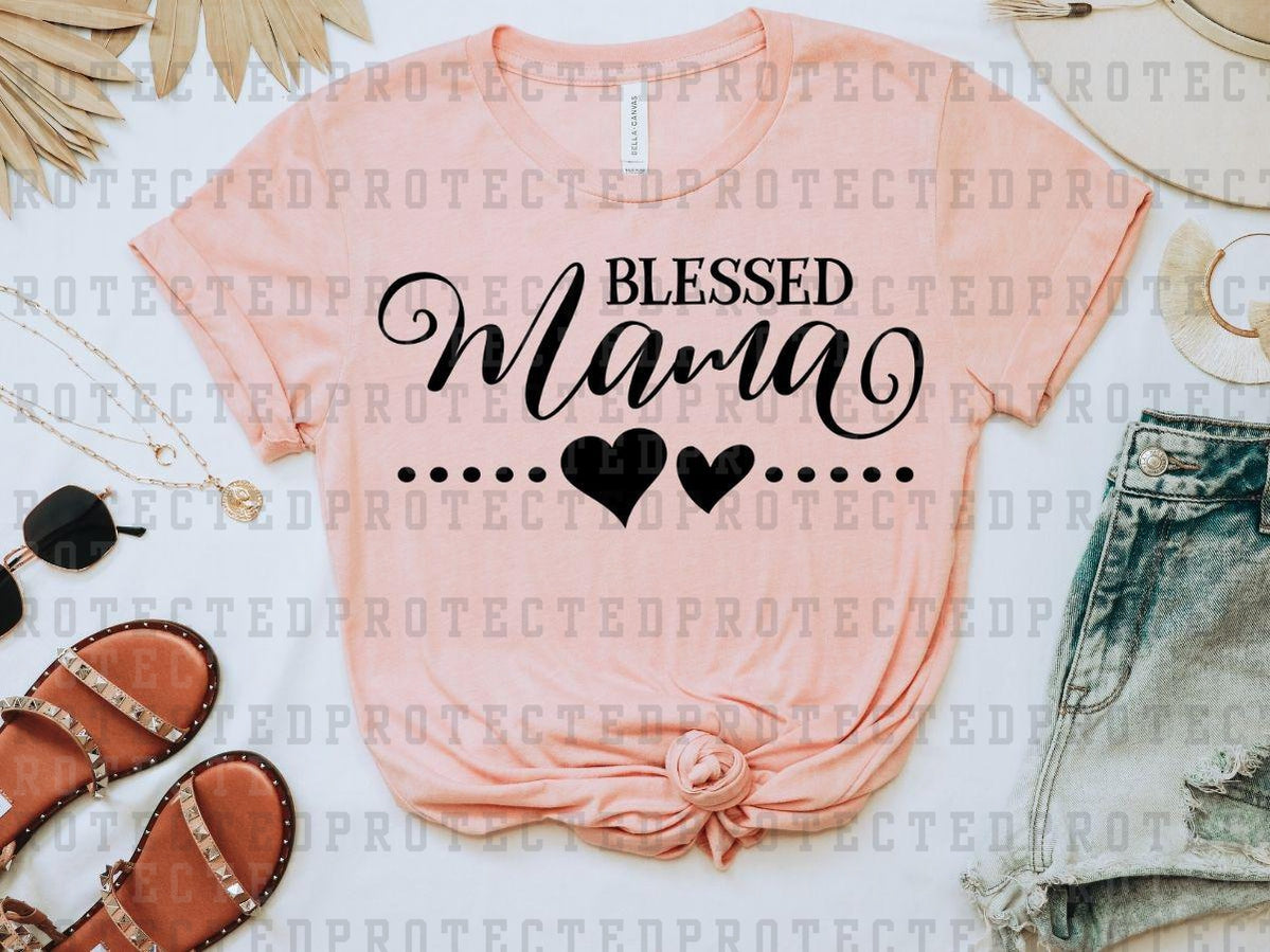 BLESSED MAMA *SINGLE COLOR* - DTF TRANSFER