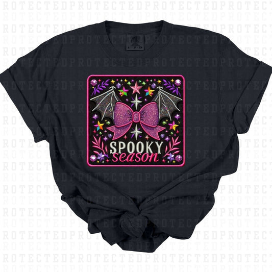 COQUETTE SPOOKY SEASON *FAUX EMBROIDERY* - DTF TRANSFER