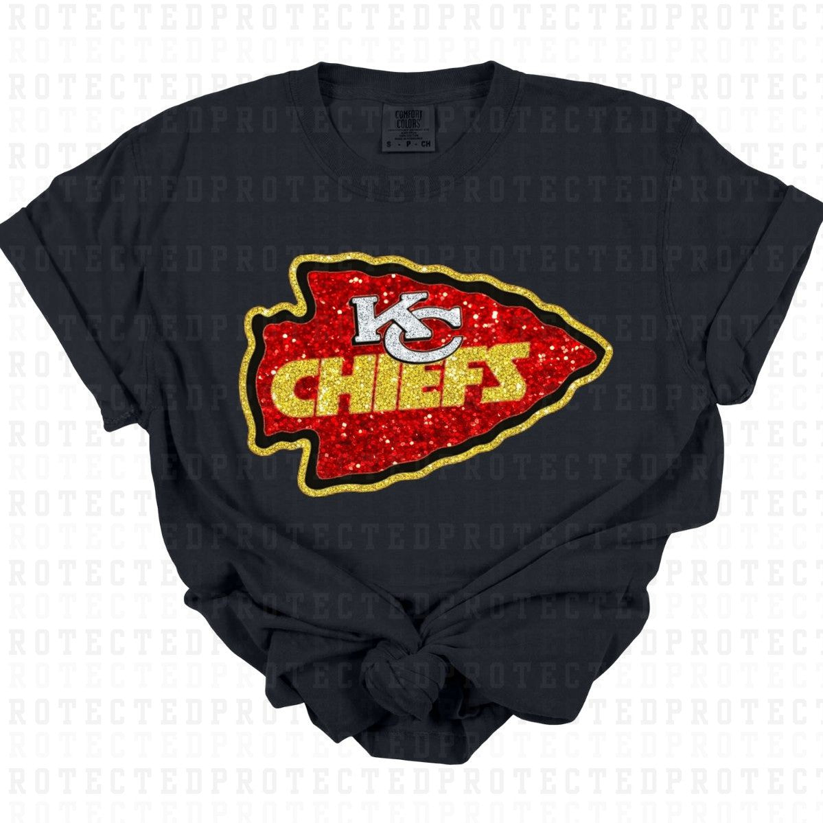 CHIEFS *FAUX SEQUIN* - DTF TRANSFER