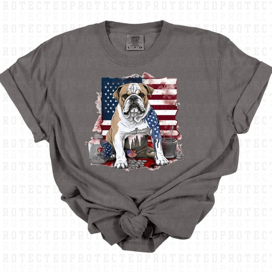 PATRIOTIC BULLDOG - DTF TRANSFER