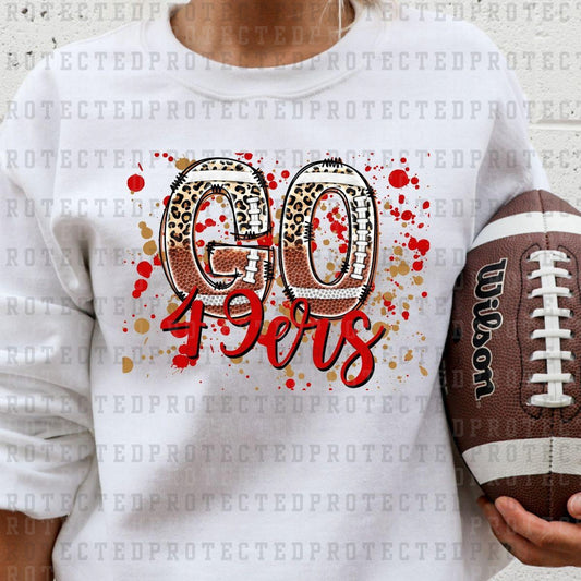 GO 49ERS PAINT SPLATTER - DTF TRANSFER