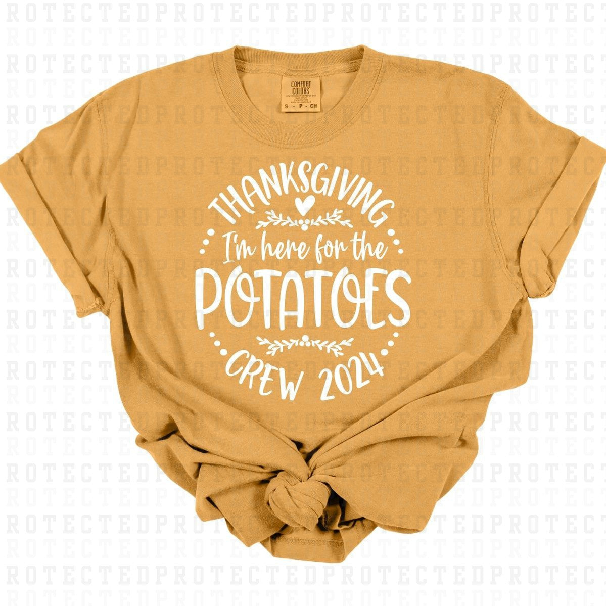 HERE FOR THE POTATOES *SINGLE COLOR* - DTF TRANSFER