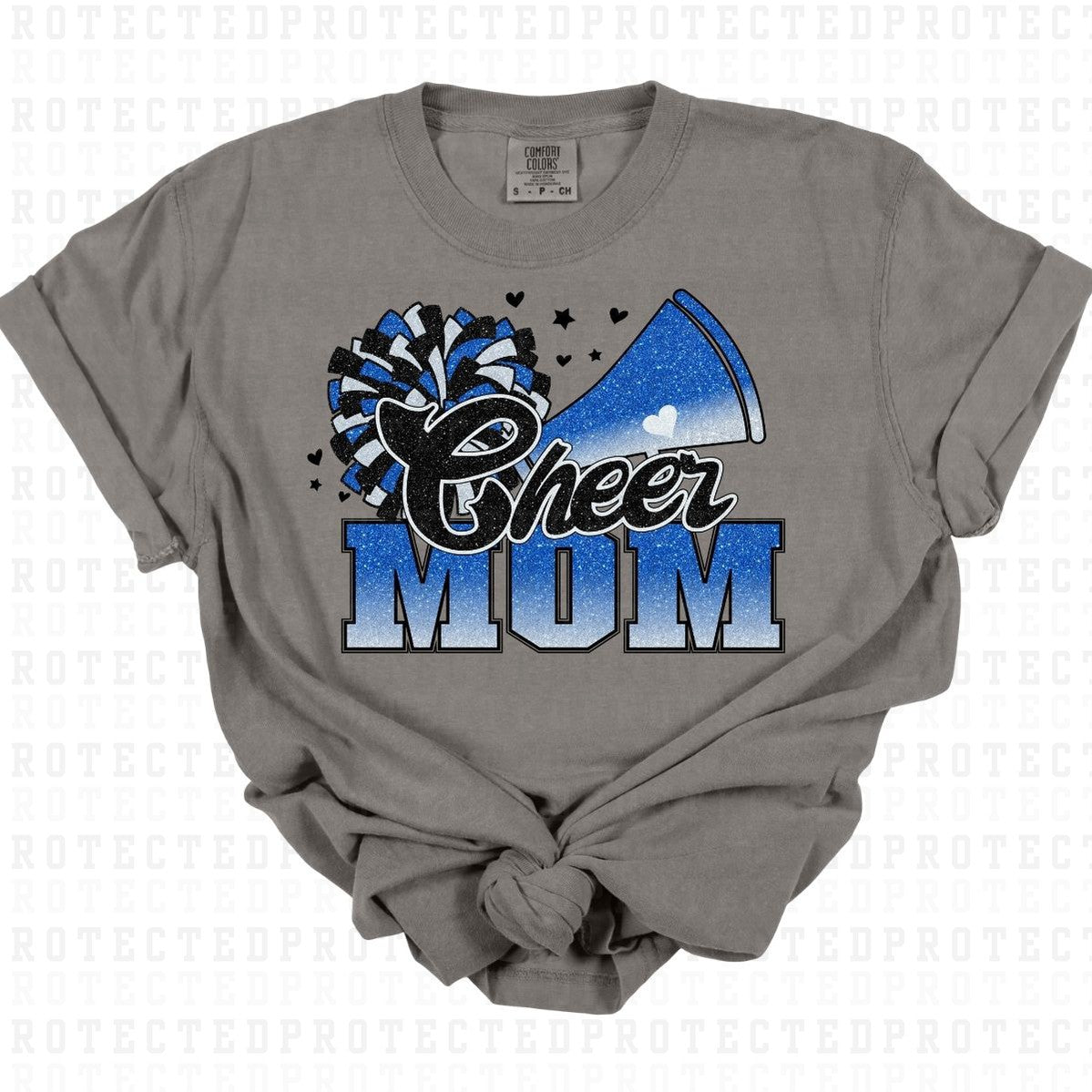 CHEER MOM *FAUX SEQUIN* - DTF TRANSFER