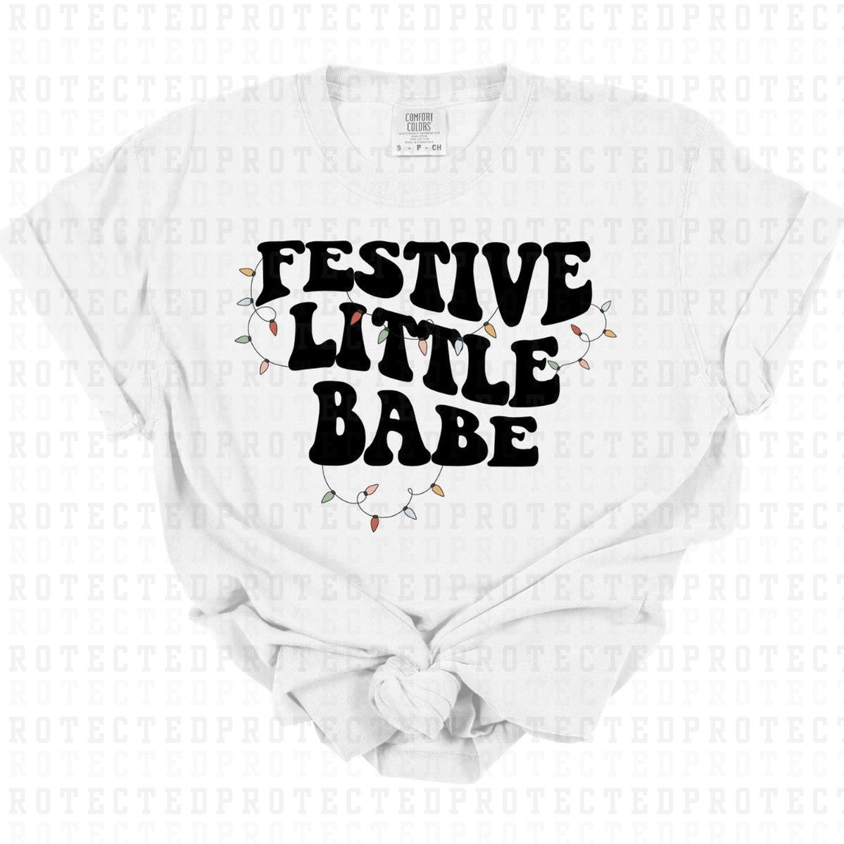 FESTIVE LITTLE BABE - DTF TRANSFER