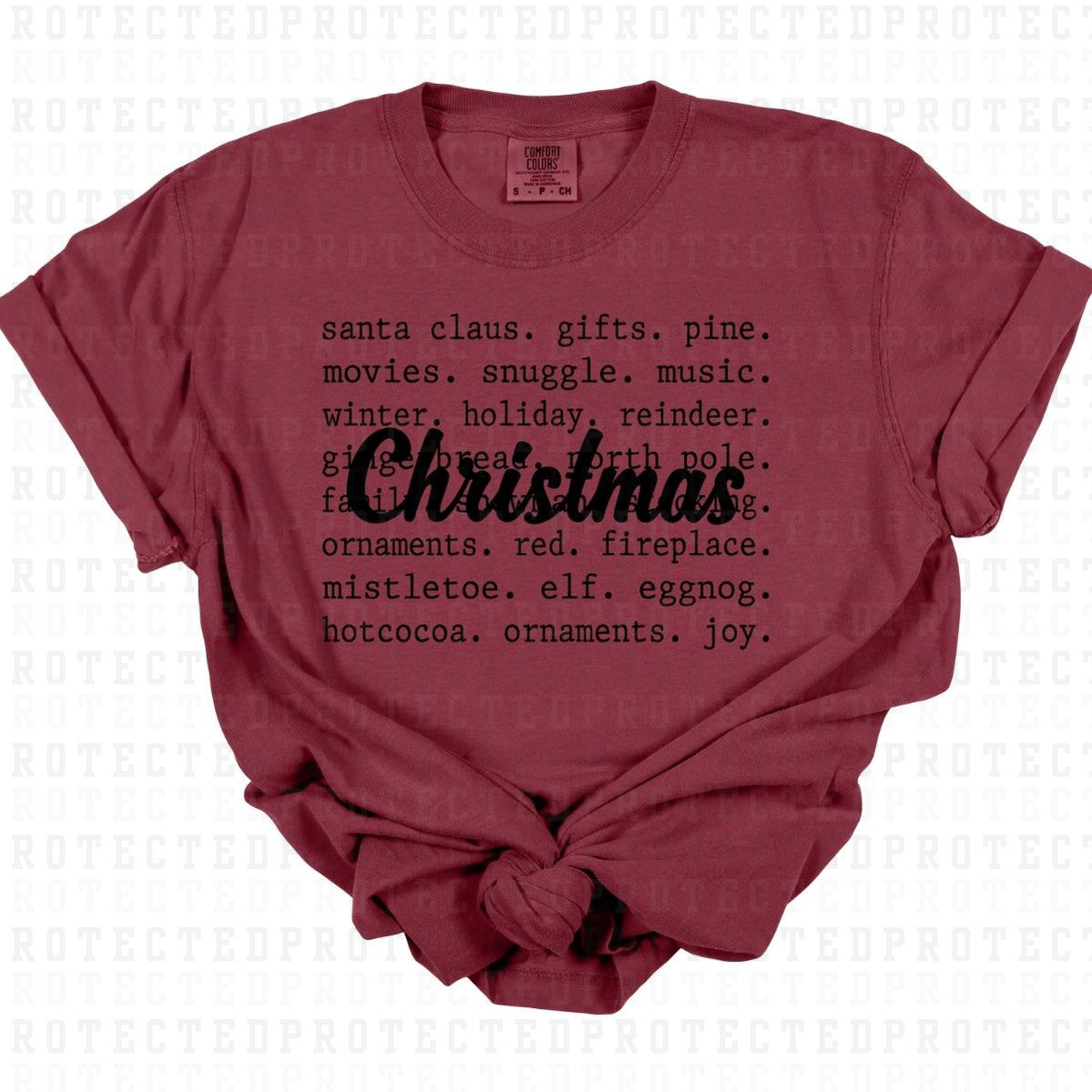 CHRISTMAS *SINGLE COLOR* - DTF TRANSFER