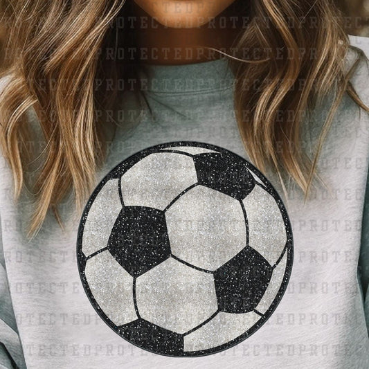 SOCCER BALL *FAUX SEQUIN* - DTF TRANSFER