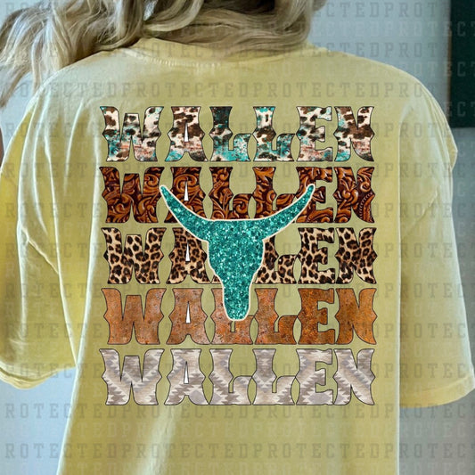 WALLEN *NEUTRAL COLORS W/ FAUX SEQUIN* - DTF TRANSFER