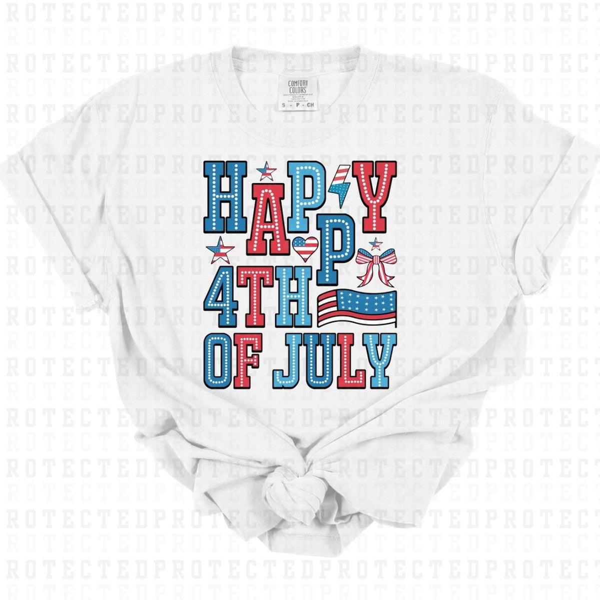 HAPPY 4TH OF JULY - DTF TRANSFER