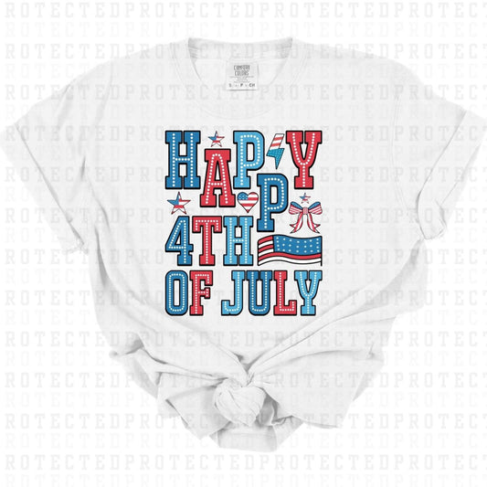 HAPPY 4TH OF JULY - DTF TRANSFER