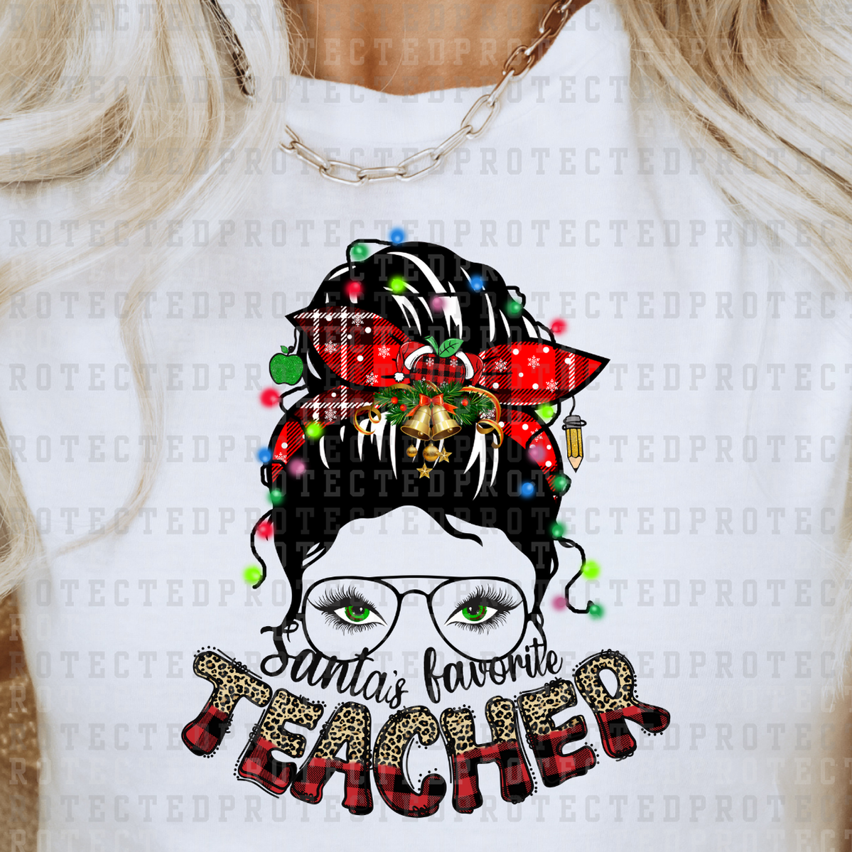 SANTA'S FAVORITE TEACHER - DTF TRANSFER