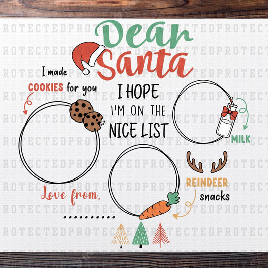 DEAR SANTA - DTF TRANSFER