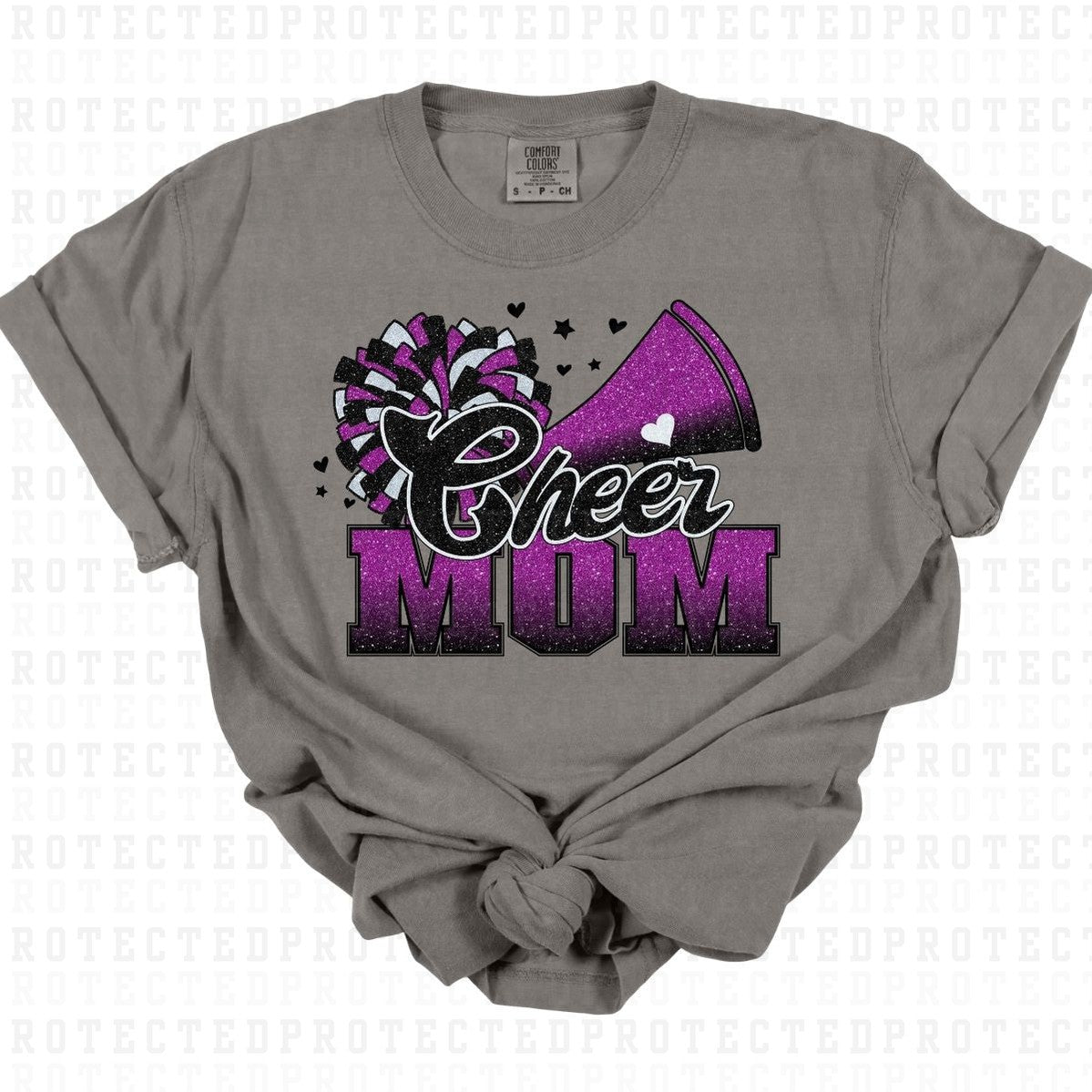 CHEER MOM *FAUX SEQUIN* - DTF TRANSFER