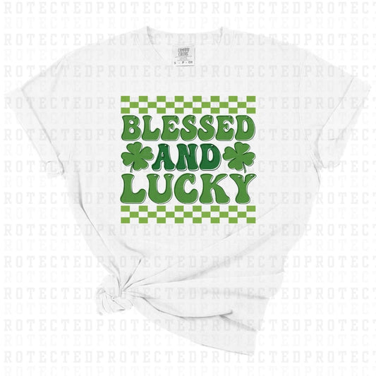 BLESSED AND LUCKY - DTF TRANSFER