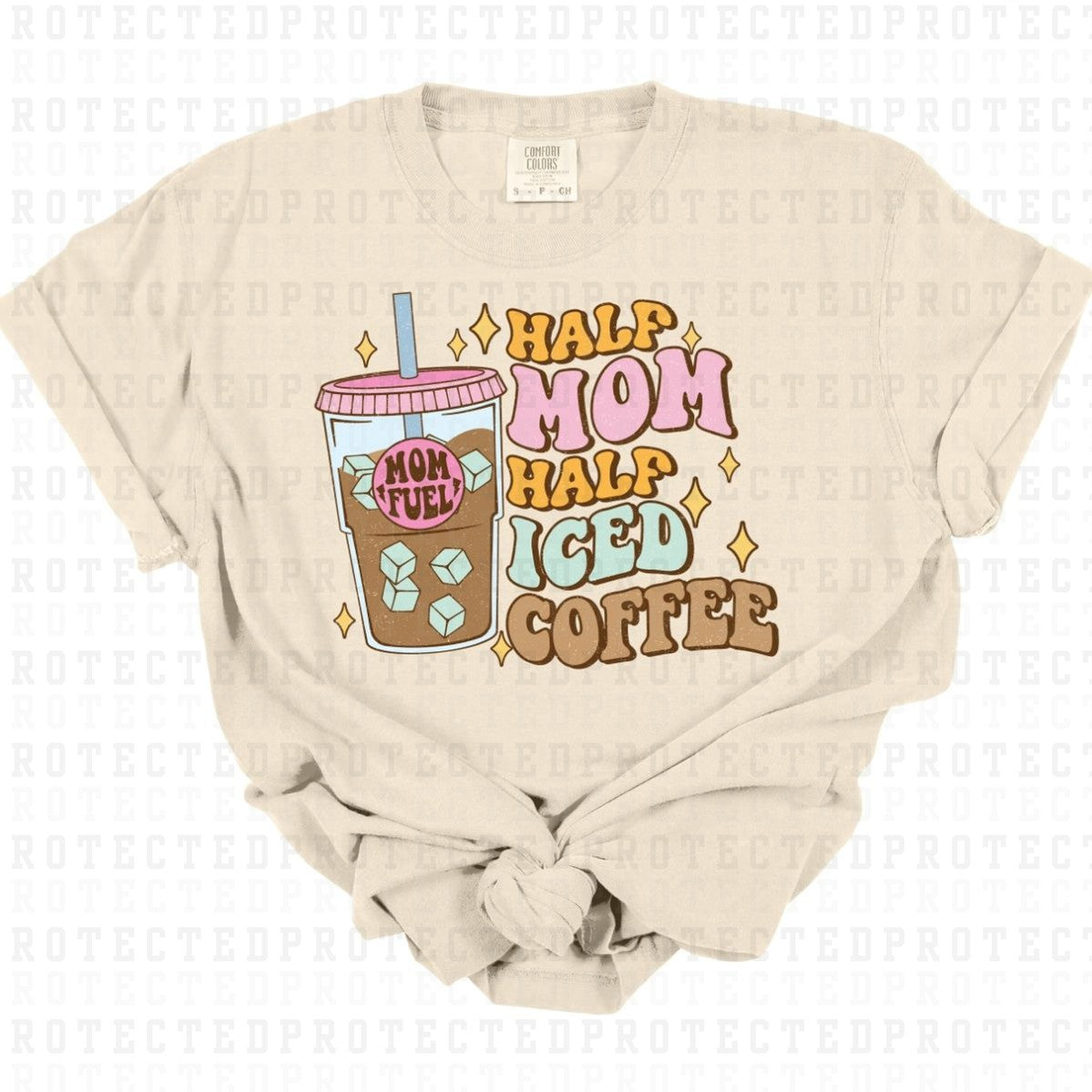 HALF MOM HALF ICED COFFEE - DTF TRANSFER