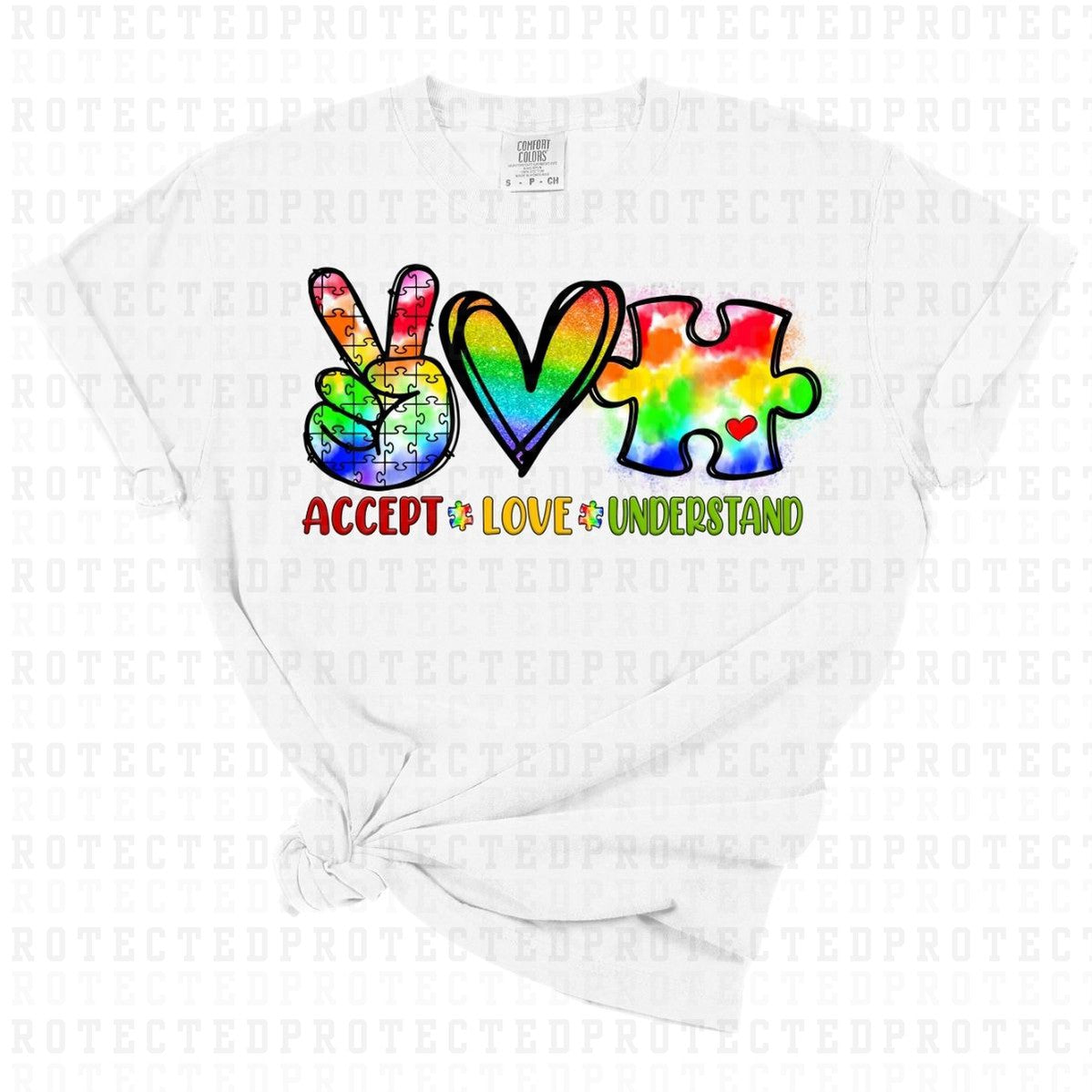 ACCEPT LOVE UNDERSTAND - DTF TRANSFER