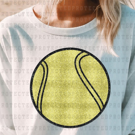 TENNIS BALL *FAUX SEQUIN* - DTF TRANSFER