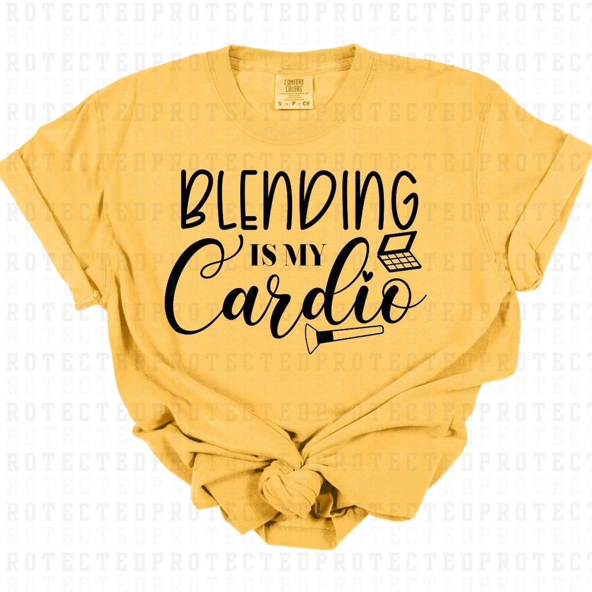 BLENDING IS MY CARDIO *SINGLE COLOR* - DTF TRANSFER