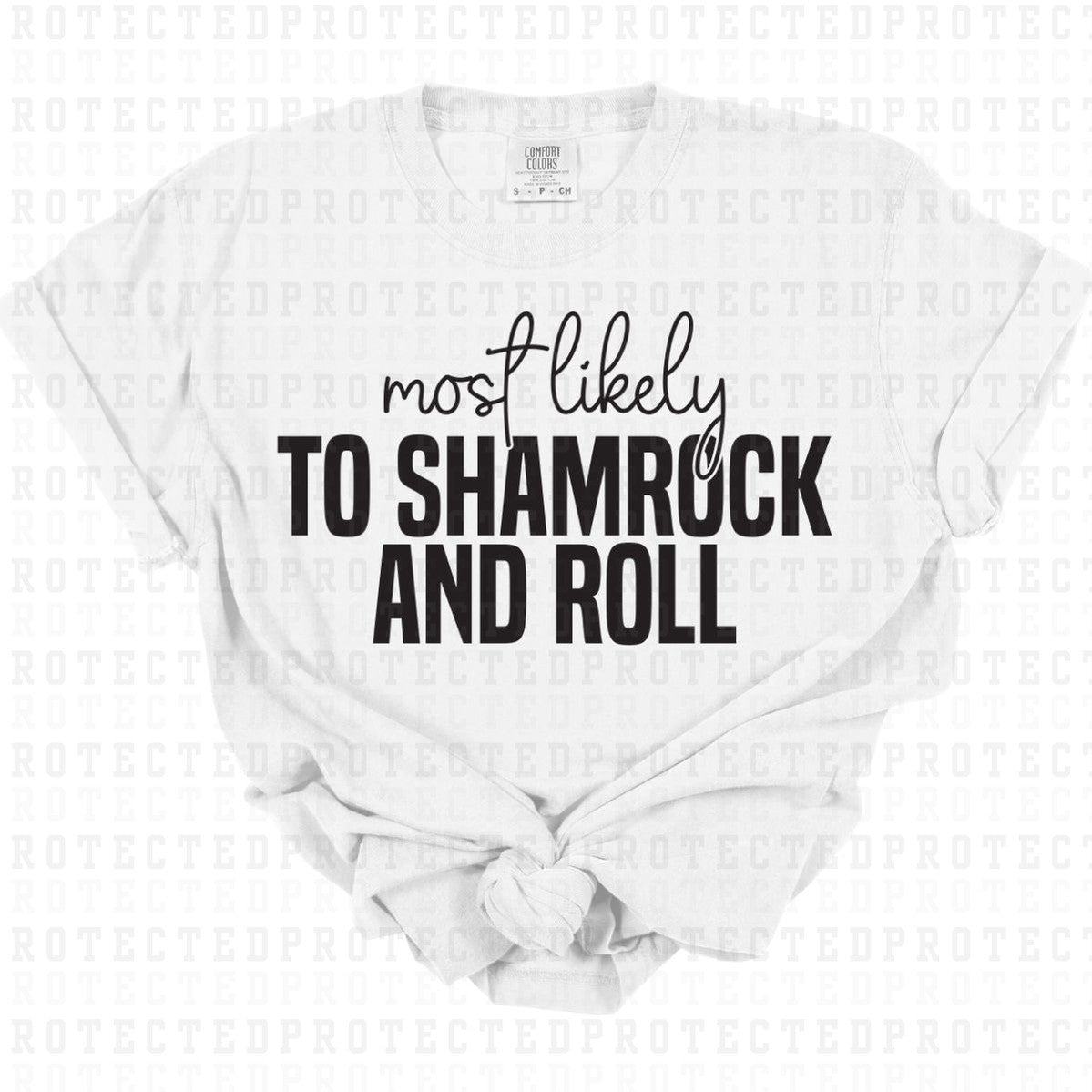 SHAMROCK AND ROLL *SINGLE COLOR* - DTF TRANSFER