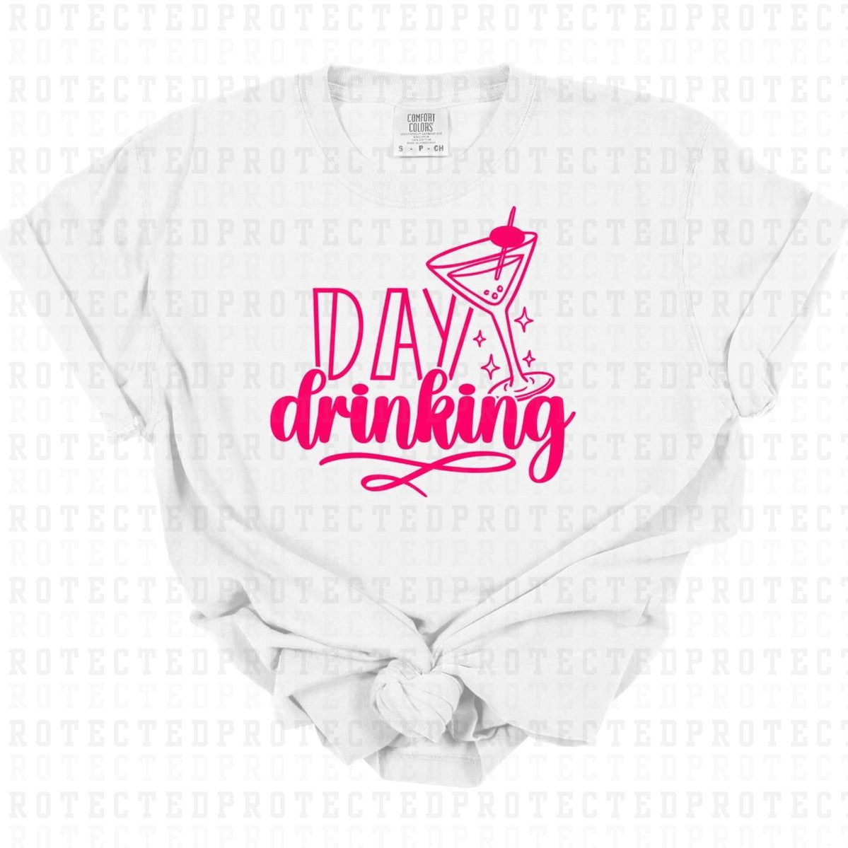 DAY DRINKING *SINGLE COLOR* - DTF TRANSFER