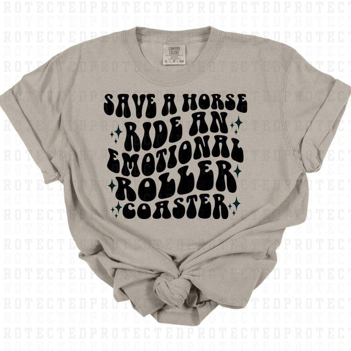 SAVE A HORSE *SINGLE COLOR* - DTF TRANSFER