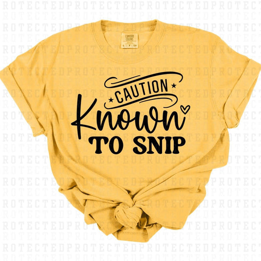 CAUTION *SINGLE COLOR* - DTF TRANSFER