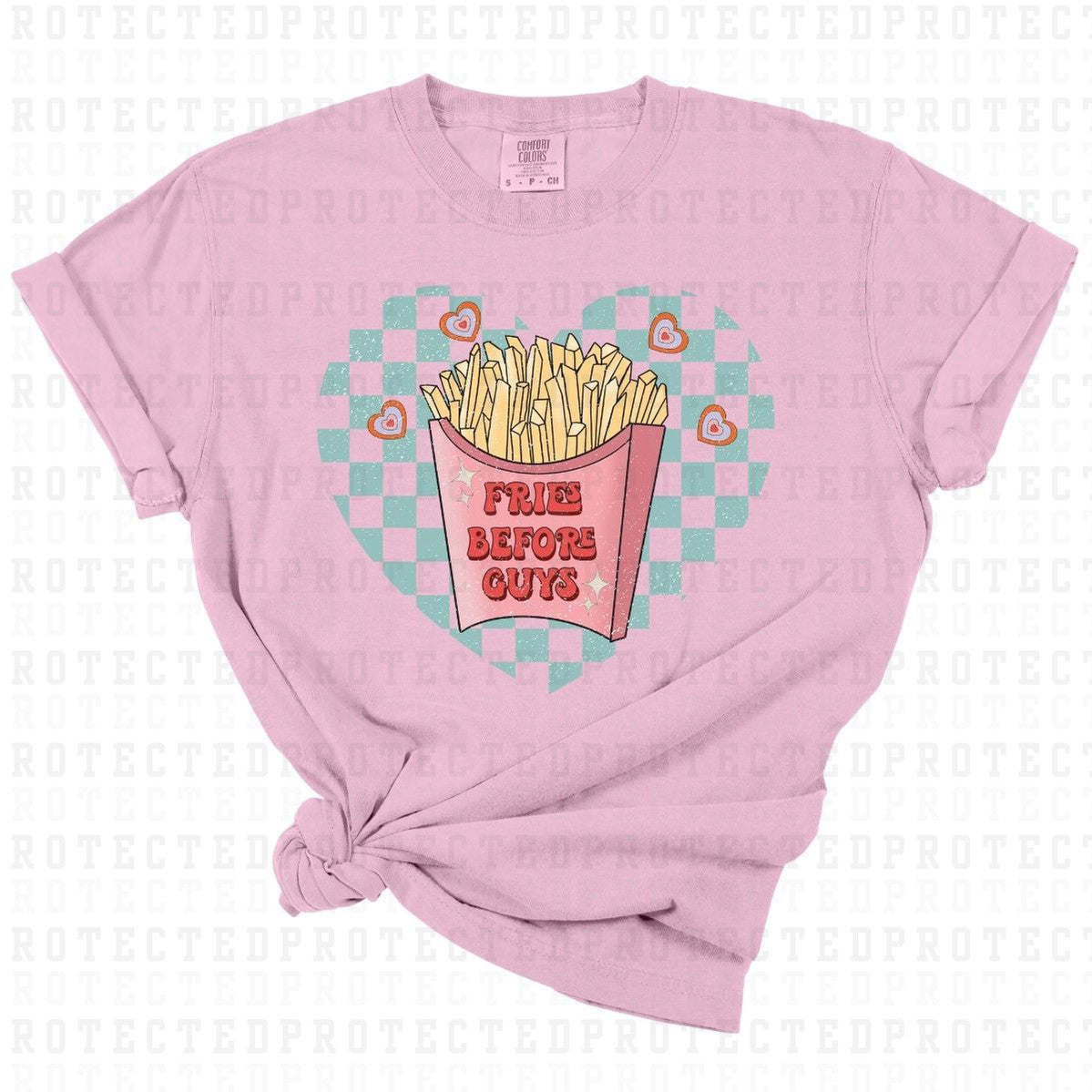 FRIES BEFORE GUYS HEART - DTF TRANSFER