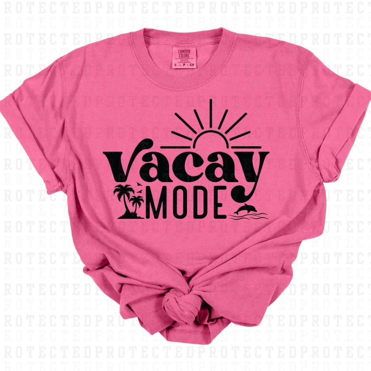 VACAY MODE *SINGLE COLOR* - DTF TRANSFER