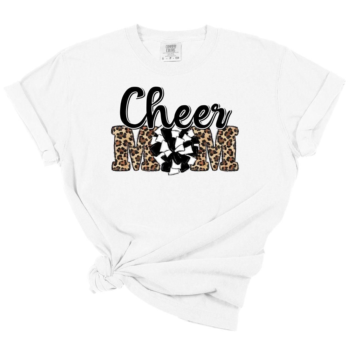 CHEER MOM *WHITE & BLACK* - DTF TRANSFER