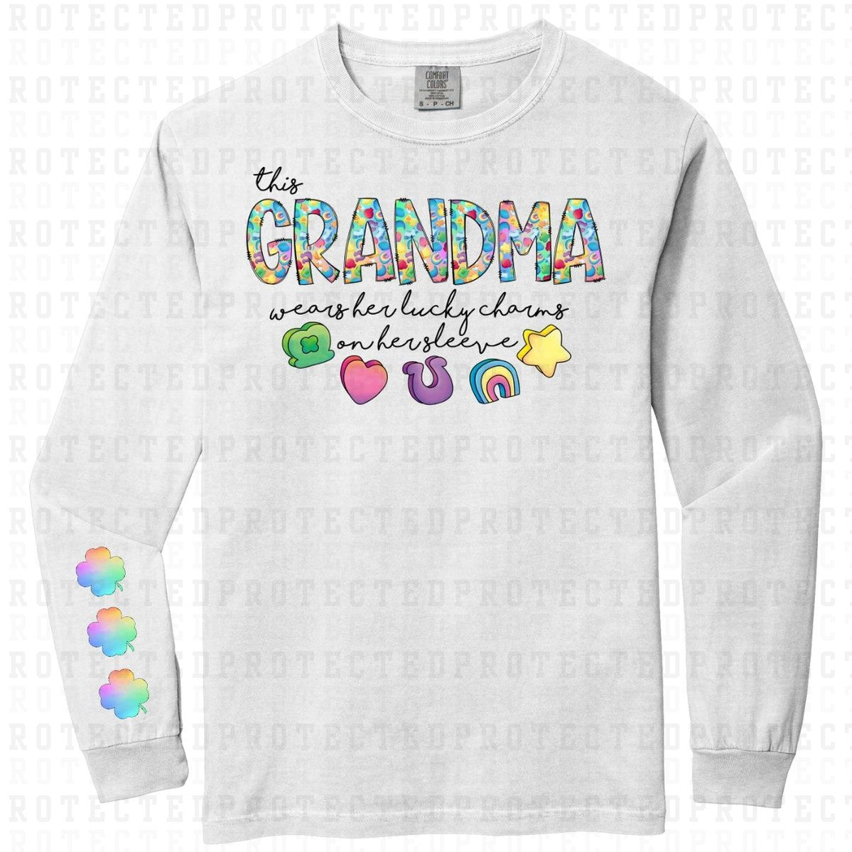 THIS GRANDMA *SLEEVE DESIGN COMES IN 6"* (FULL FRONT/1 SLEEVE) - DTF TRANSFER