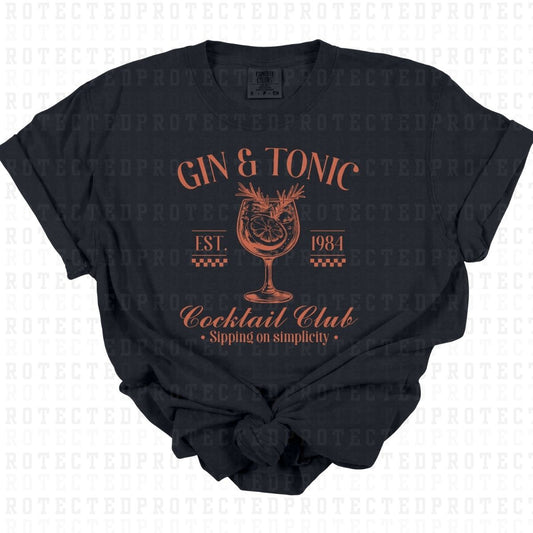 COQUETTE GIN & TONIC *SINGLE COLOR* - DTF TRANSFER