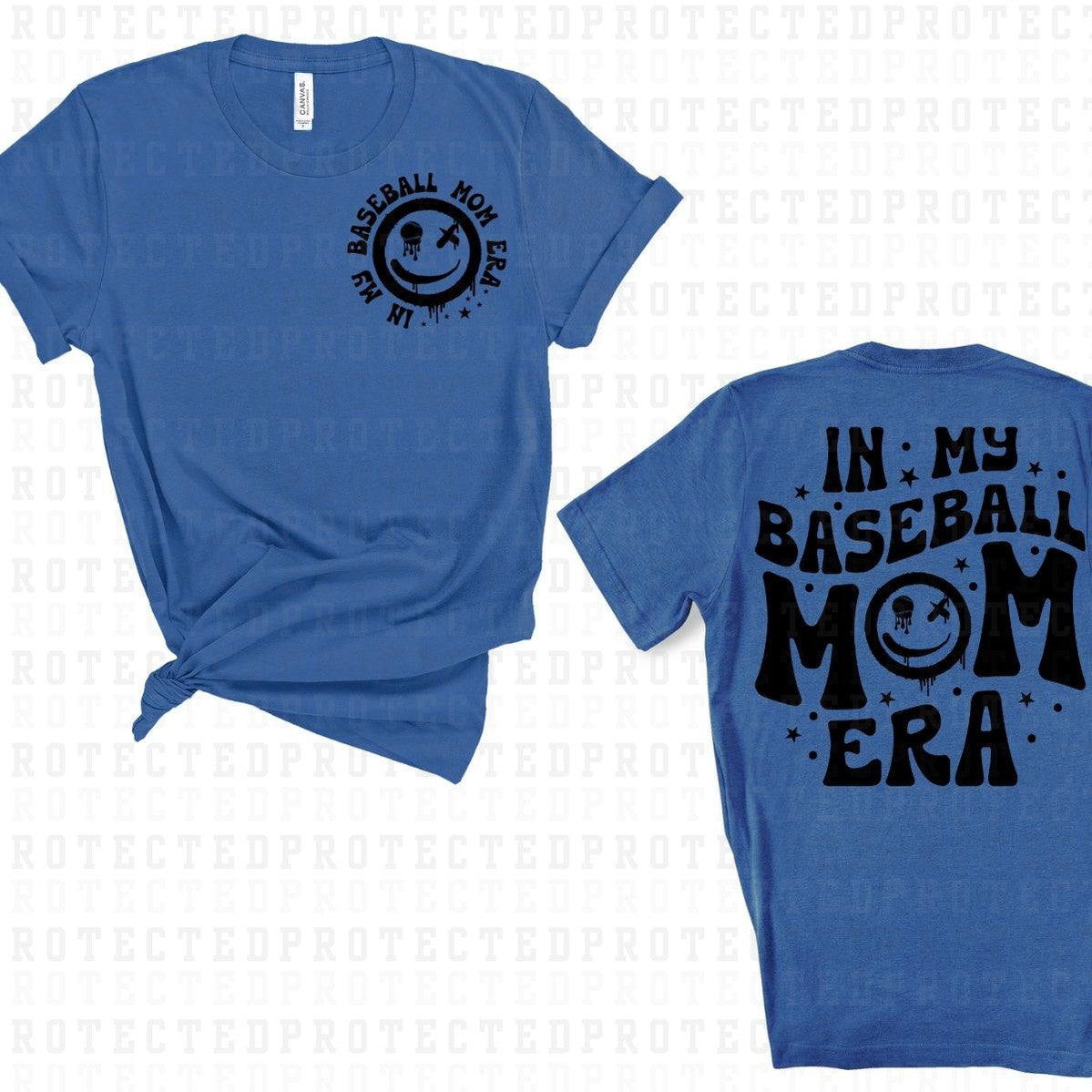 BASEBALL MOM ERA (SINGLE COLOR/POCKET+BACK) - DTF TRANSFER