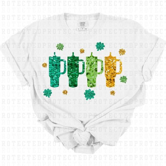 ST PATRICKS TUMBLERS *FAUX SEQUIN* - DTF TRANSFER