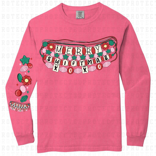 MERRY SWIFTMAS *TSWIFT - SLEEVE DESIGN WILL COME IN 6"* (FULL FRONT/1 SLEEVE)- DTF TRANSFER