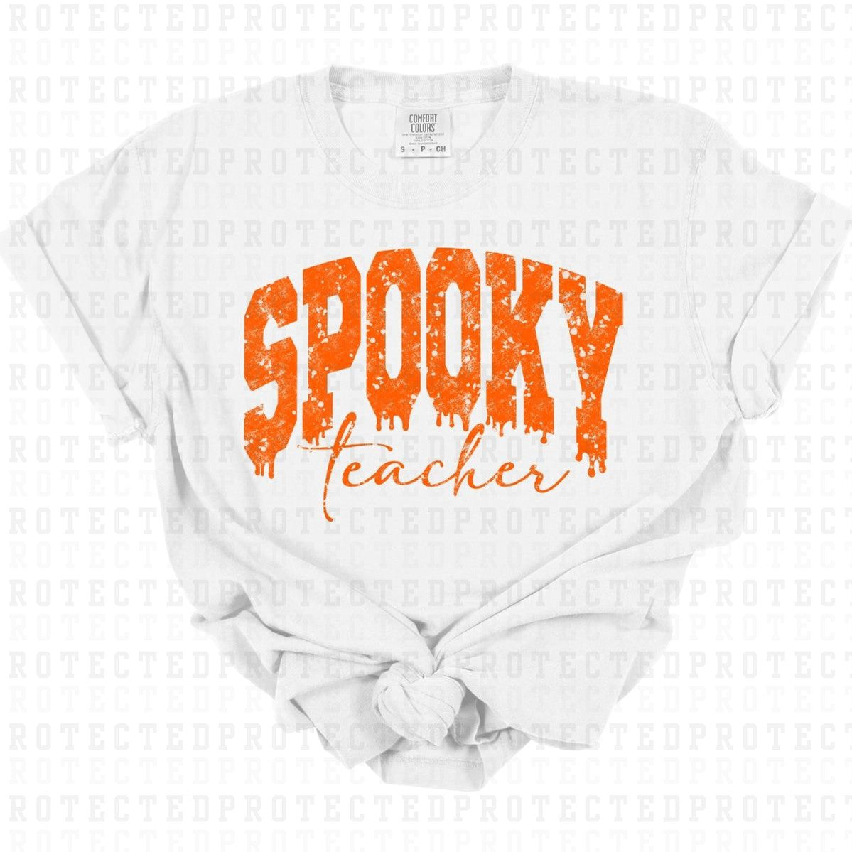 SPOOKY TEACHER *SINGLE COLOR* - DTF TRANSFER