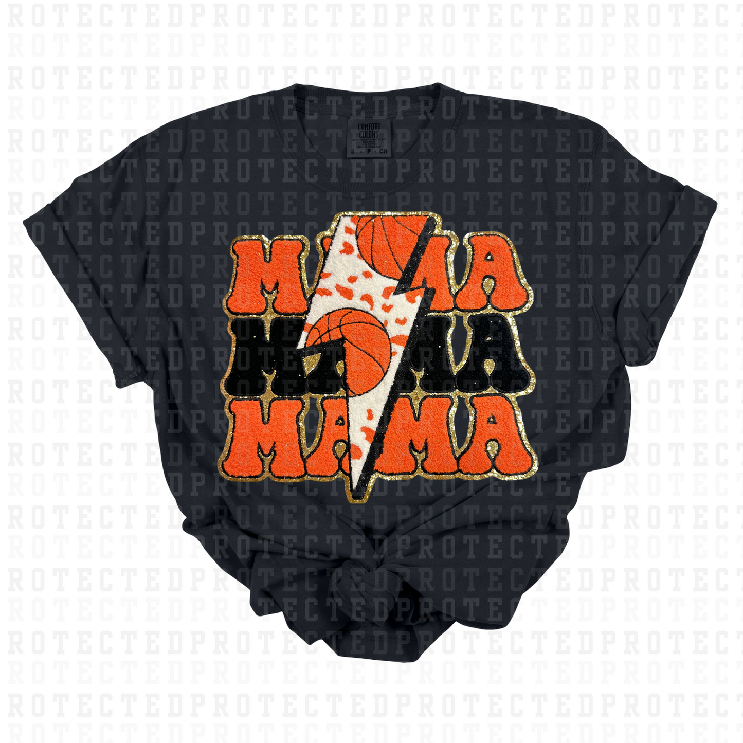 BASKETBALL MAMA x3 - CHENILLE PATCH