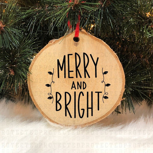 MERRY AND BRIGHT *SINGLE COLOR* - DTF TRANSFER