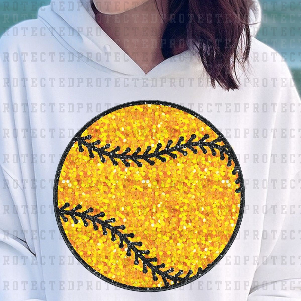 SOFTBALL *FAUX SEQUIN* - DTF TRANSFER