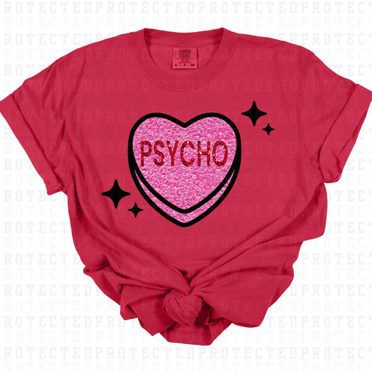 PSYCHO *FAUX SEQUIN* - DTF TRANSFER