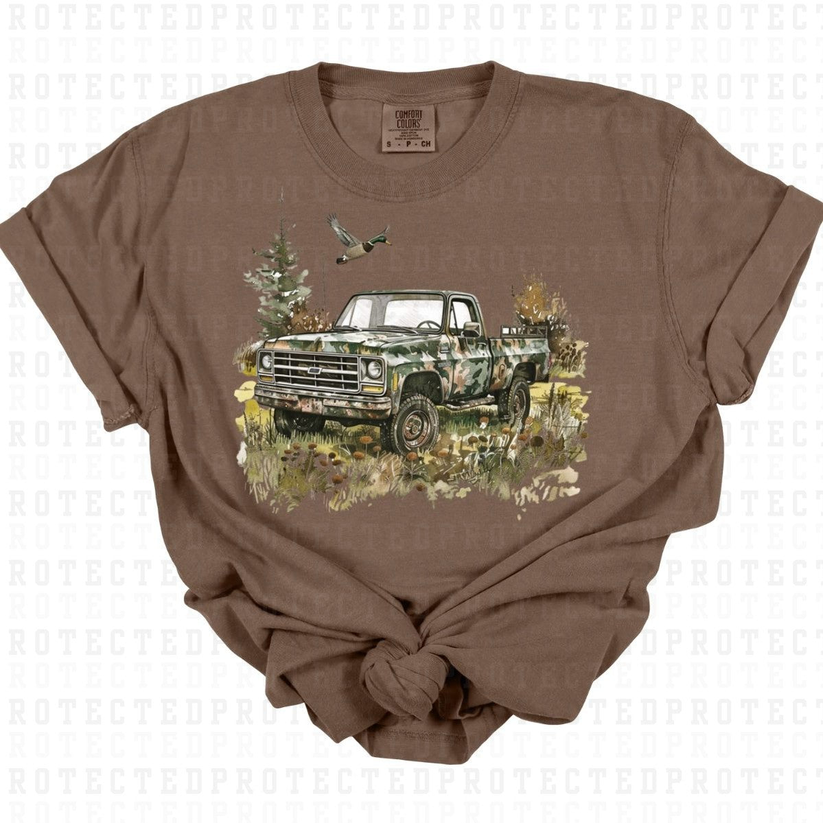 CAMO TRUCK - DTF TRANSFER