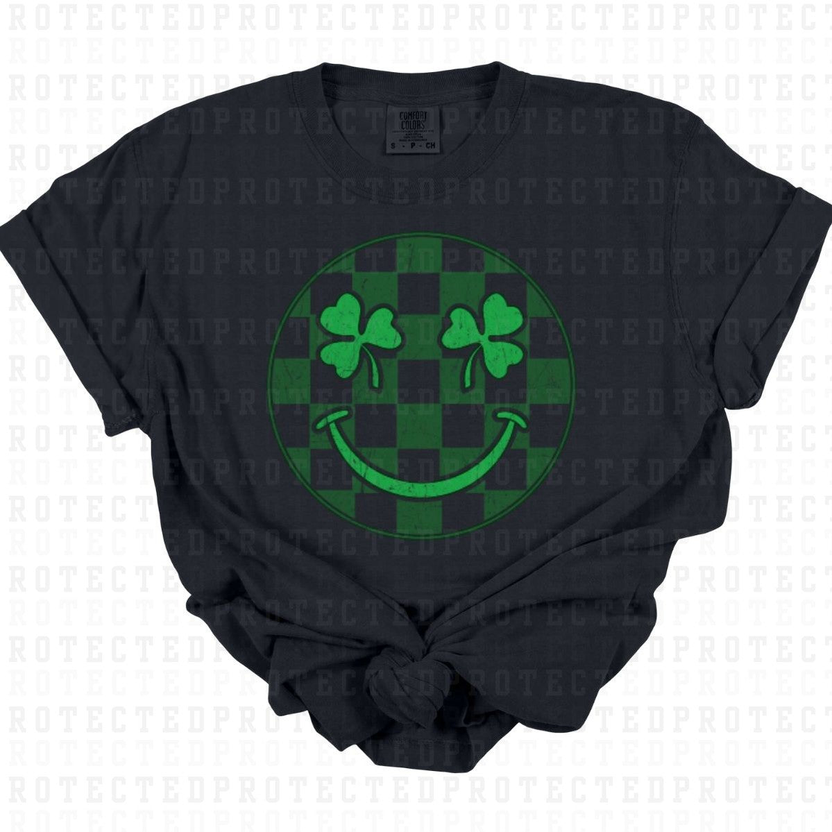 SHAMROCK EYE SMILEY FACE - DTF TRANSFER