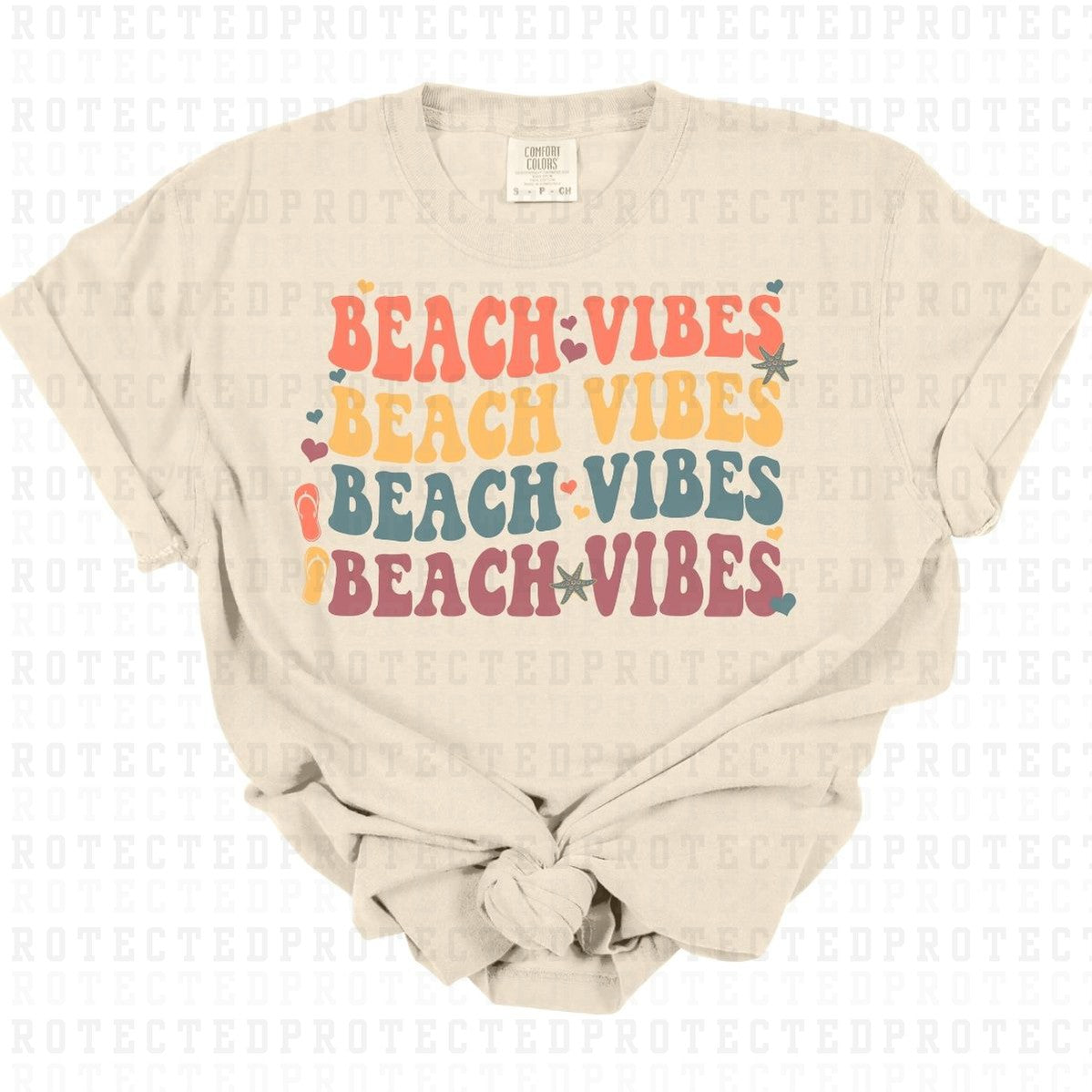 BEACH VIBES 4X - DTF TRANSFER