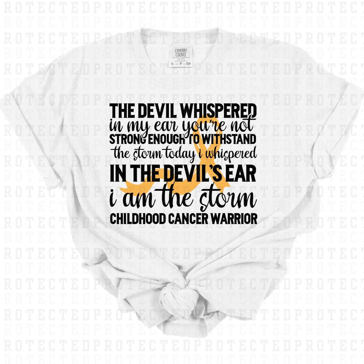 CHILDHOOD CANCER WARRIOR - DTF TRANSFER