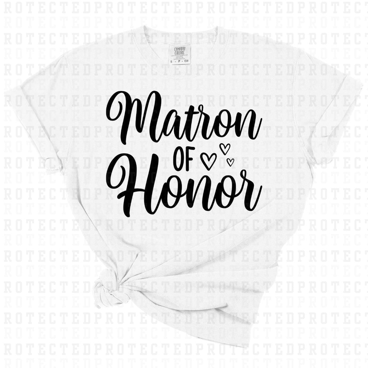 MATRON OF HONOR *SINGLE COLOR* - DTF TRANSFER