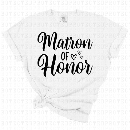 MATRON OF HONOR *SINGLE COLOR* - DTF TRANSFER