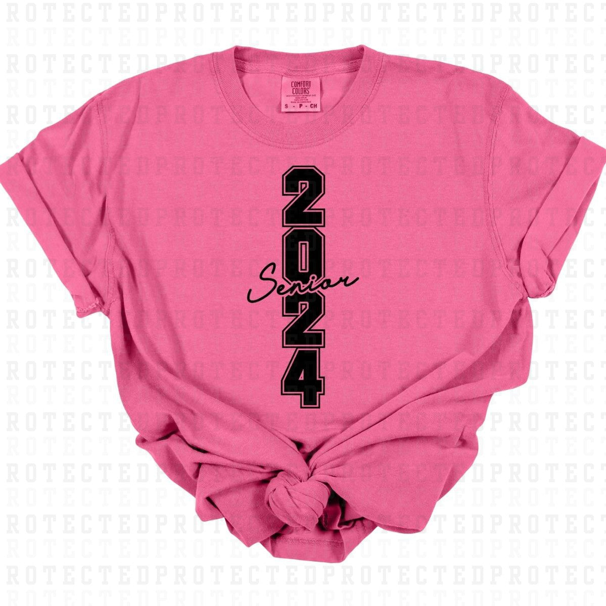 2024 SENIOR *BLACK - SINGLE COLOR* - DTF TRANSFER