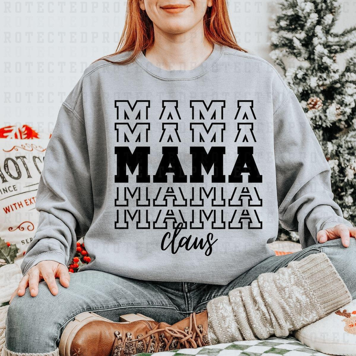 MAMA CLAUS *SINGLE COLOR* - DTF TRANSFER