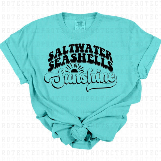 SALTWATER SEASHELLS SUNSHINE *SINGLE COLOR* - DTF TRANSFER